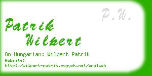 patrik wilpert business card